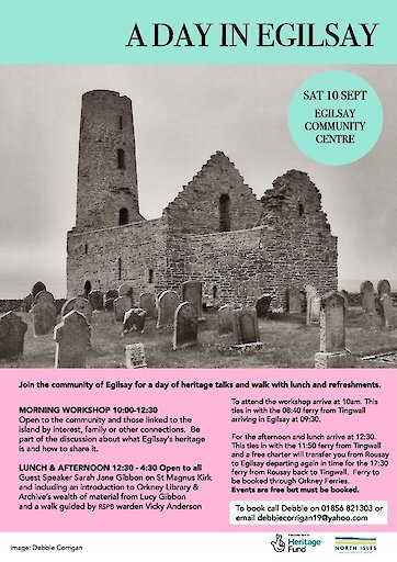 Egilsay heritage day September 2022