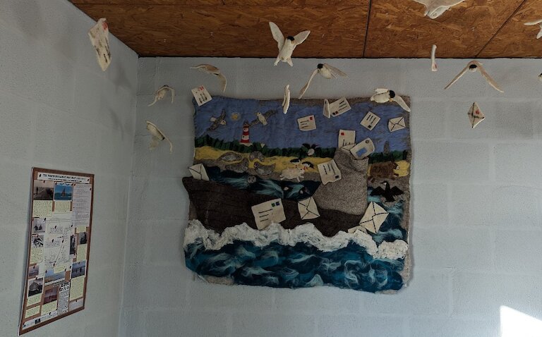 Helen Gallant's unique felting work inspired by North Ronaldsay post boat research.